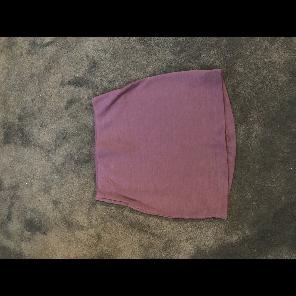 Purple mini skirt